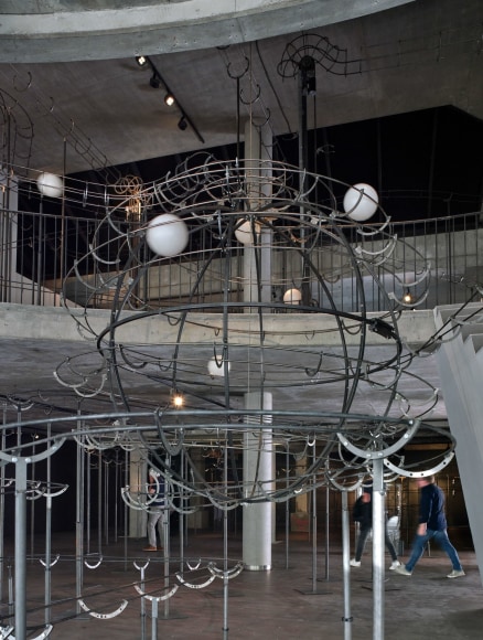 Installation view: Jeppe Hein, Distance, konschtal Esch, Luxembourg - (c) Christof Weber