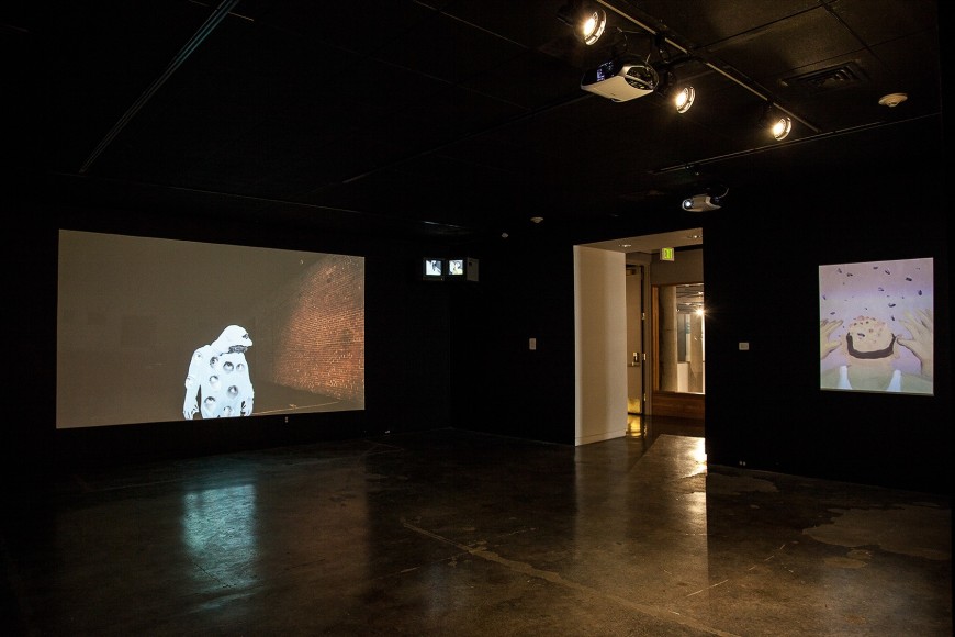 Installation view: Catherine Doctorow Prize for Contemporary Painting: Tala Madani, Utah Museum of Contemporary Art, 2013