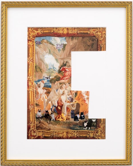 Karen Kilimnik, the adoration of the gods - fragment, 2015