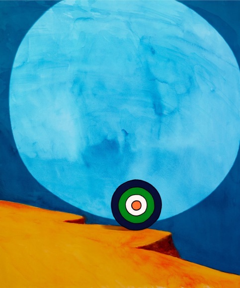 Florian Maier-Aichen, Der Spaziergang (Green, White and Blue), 2011