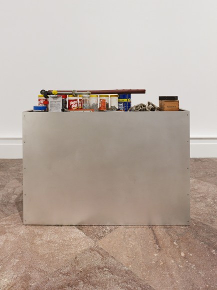 Jacob Kassay, Installation view: OTNY, Albright-Knox Art Gallery, Buffalo, 2017