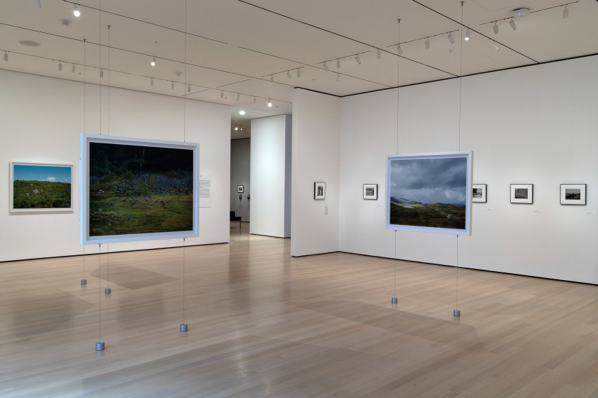 Installation view of Stephen Shore. The Museum of Modern Art, NY, November 19, 2017 – May 28, 2018.