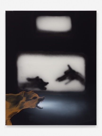 Tala Madani, Dog with Torch, 2018