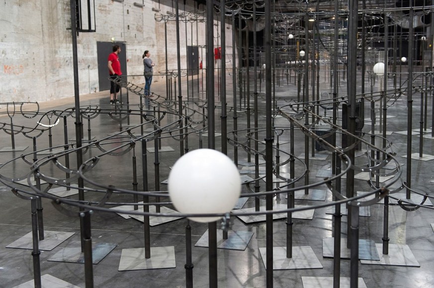 Jeppe Hein, Installation view: Distance, LIFE, Saint-Nazaire, France, 2014