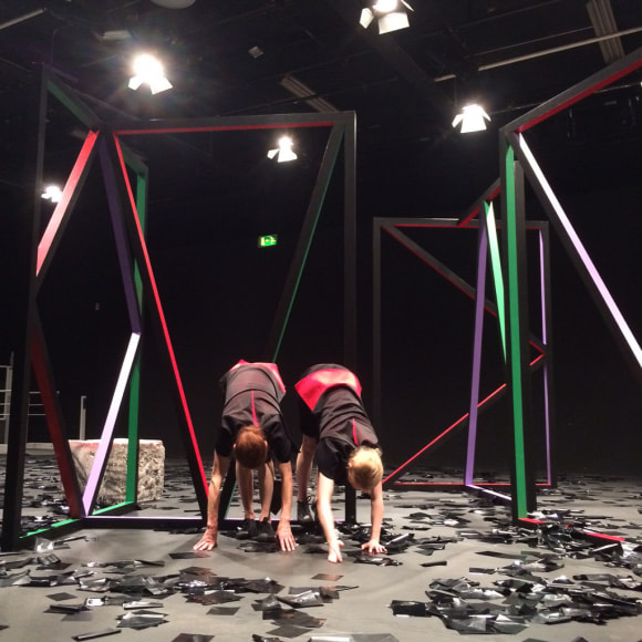 Eva Rothschild & Joe Moran, Installation view: fig-2. 23/50, ICA Studio, Institute of Contemporary Arts, London, 2015