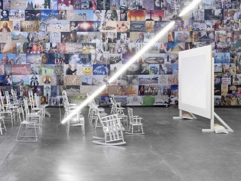 Installation view, Rob Pruitt, The Church, Kunsthalle Zürich, 2017. Photo: Annik Wetter