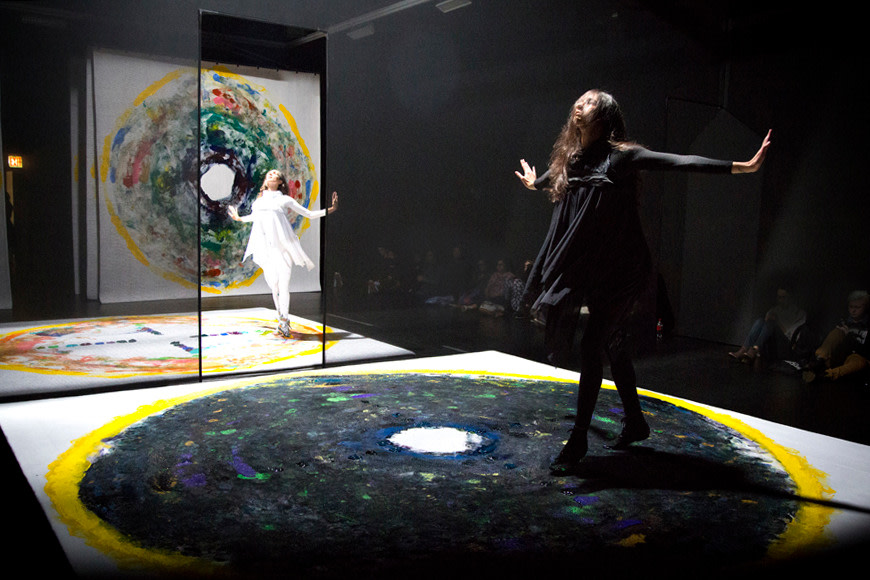 Sam Falls, September Spring, Exhibition view: The Kitchen, New York, 2015