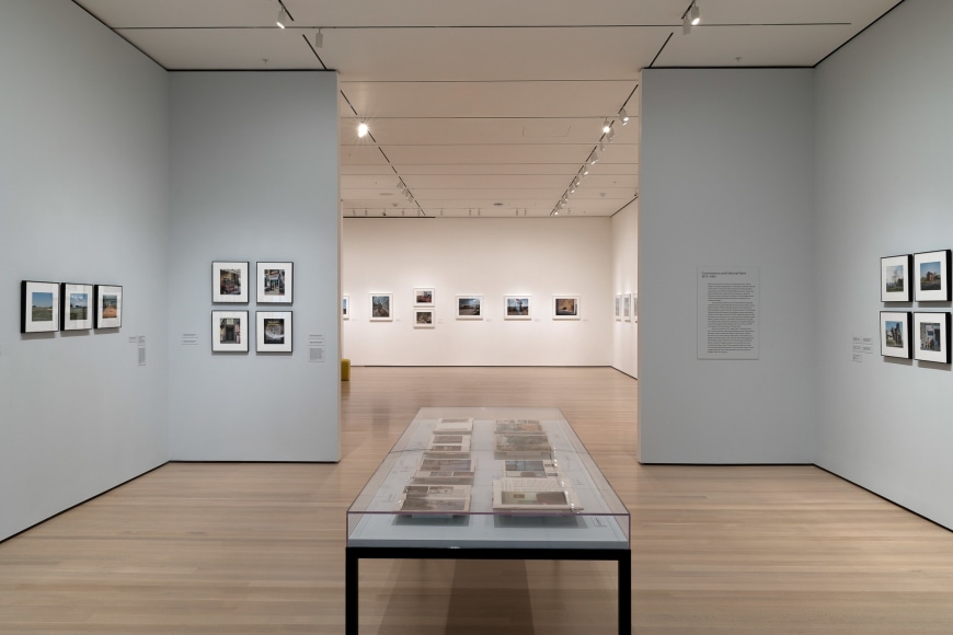 Installation view of Stephen Shore. The Museum of Modern Art, NY, November 19, 2017 – May 28, 2018.
