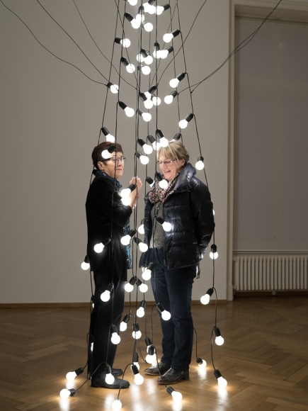 Exhibition view: Jeppe Hein, Inhale-Hold-Exhale, Kunstmuseum Thun, 2018