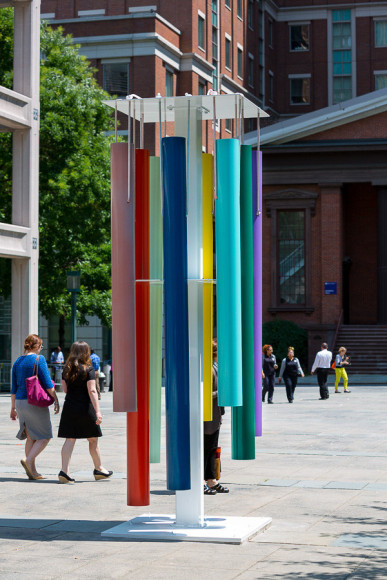 Sam Falls, Untitled (Wind Chimes, 2014