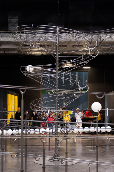 Jeppe Hein, Installation view: Distance, LIFE, Saint-Nazaire, France, 2014