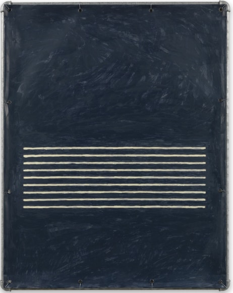 Valentin Carron, Lamento in blue bianco, 2014