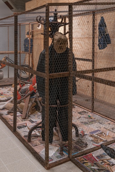 Installation view of Mike Nelson, The Amnesiacs, 1996-ongoing. Various materials., Photo: Matt Greenwood. Courtesy the artist and the Hayward