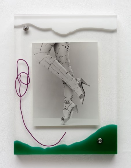 Elad Lassry, Untitled (Legs, Text), 2016