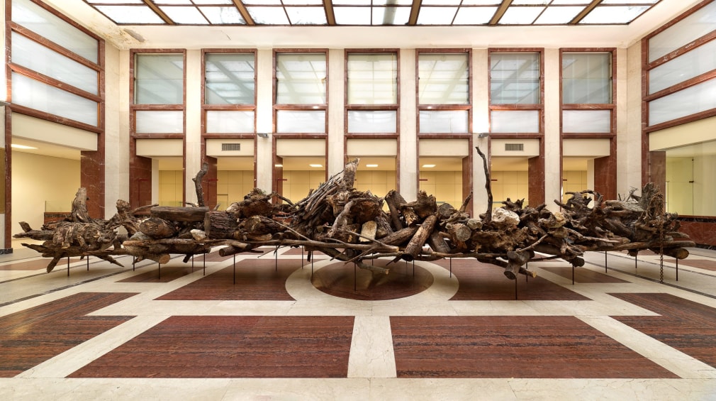 Installation view: Mike Nelson, The House of the Farmer,&nbsp;Palazzo Dell&#039;Agricoltore, Parma, 2021