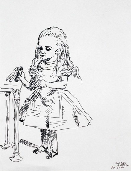 Karen Kilimnik, Alice (Drink Me), 1982