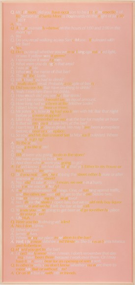 Larry Johnson, Untitled (Q. &amp; A.), 1988