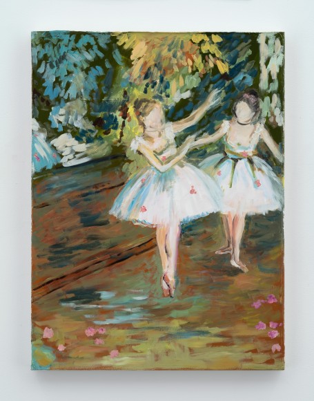 Karen Kilimnik, Two Dancers on a stage, 1874, by Edgar Degas the 2 Flowers, Paris Theater, 2017