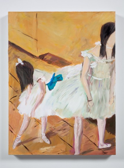 Karen Kilimnik, Wednesday + Eloise at ballet school at the Paris Opera, degas or Wednesday + friend at ballet school at the Paris Opera, degas