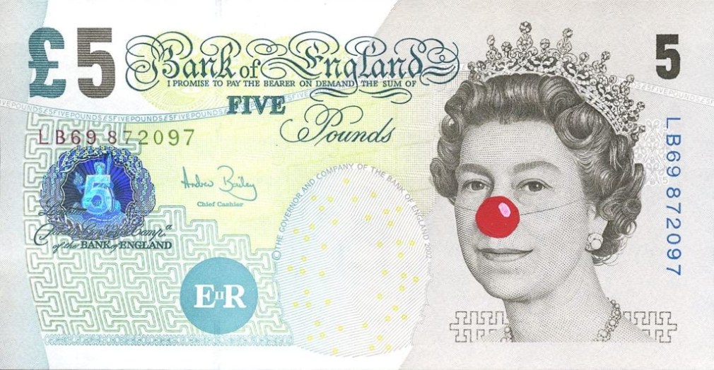 Hans-Peter Feldmann, Pfundnote mit roter Nase