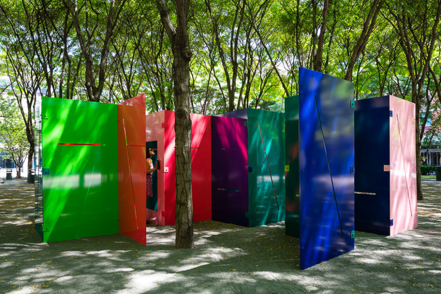 Sam Falls, Untitled (Maze), 2014