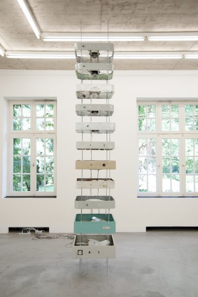 Nina Canell, Installation view:&nbsp;The New Mineral,&nbsp;Neuer Aachener Kunstverein, 2009, Photo: Robin Watkins