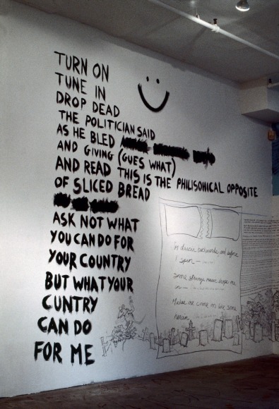 Installation view Writings On The Wall