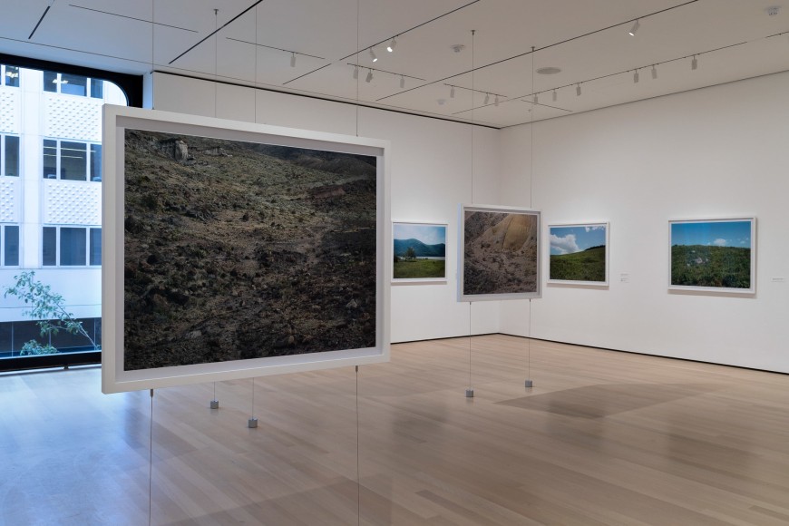 Installation view of Stephen Shore. The Museum of Modern Art, NY, November 19, 2017 – May 28, 2018.