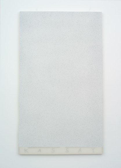 Jacob Kassay, He Is Now With His Parents, 2013