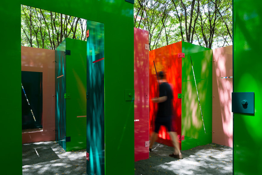 Sam Falls, Untitled (Maze), 2014
