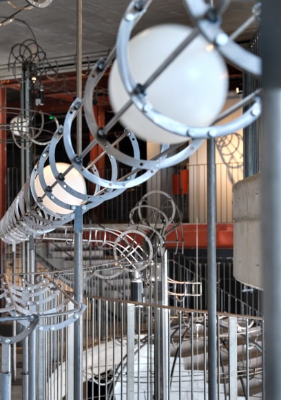 Installation view: Jeppe Hein, Distance, konschtal Esch, Luxembourg - (c) Christof Weber