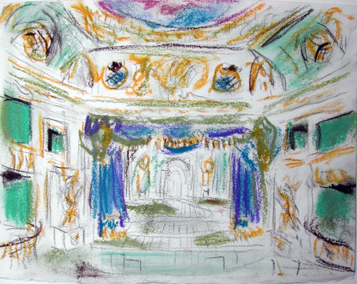 Karen Kilimnik, Marie Antoinette’s little theater, 2005