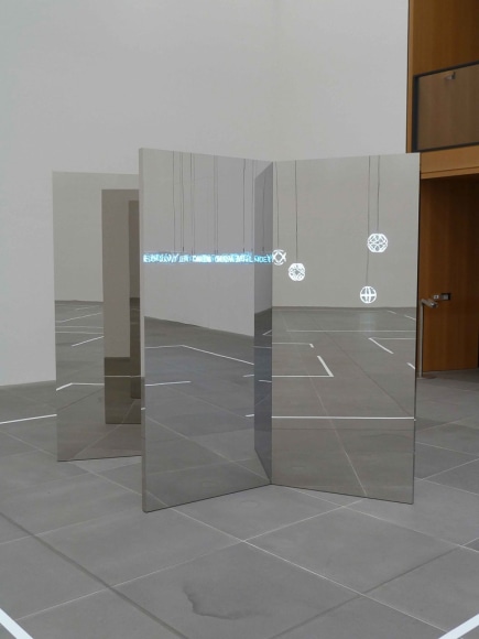 Jeppe Hein, Installation view: 1 X MUSEUM, 10 X ROOMS, 1 X WORKS, Neues Museum N&uuml;rnberg, Germany, 2010