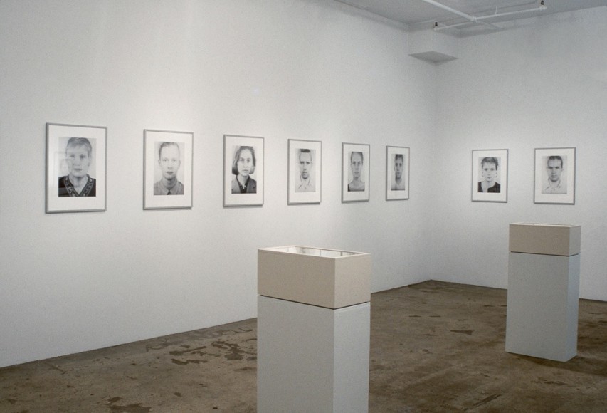 Thomas Ruff, Installation view: Andere Portats + 3D, 303 Gallery, 1996