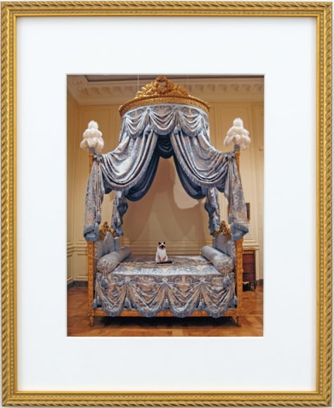 Karen Kilimnik, thank you, I&rsquo;m rested now. I&rsquo;ll have the lobster today, thank you, 2016, collage on paper, 10 3/4 &times; 8&quot;.