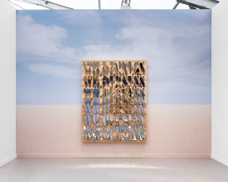 Doug Aitken, WILDERNESS. 2022, Wood, polished stainless steel