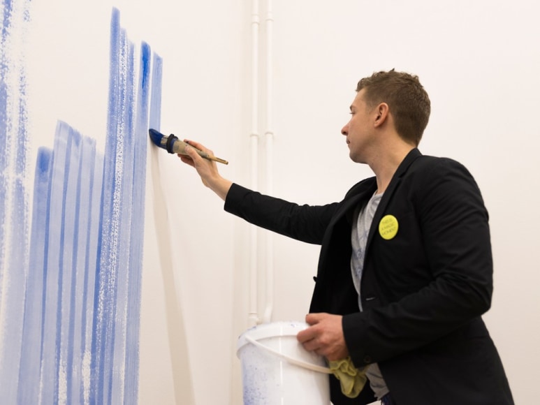 Exhibition view: Jeppe Hein, Inhale-Hold-Exhale, Kunstmuseum Thun, 2018