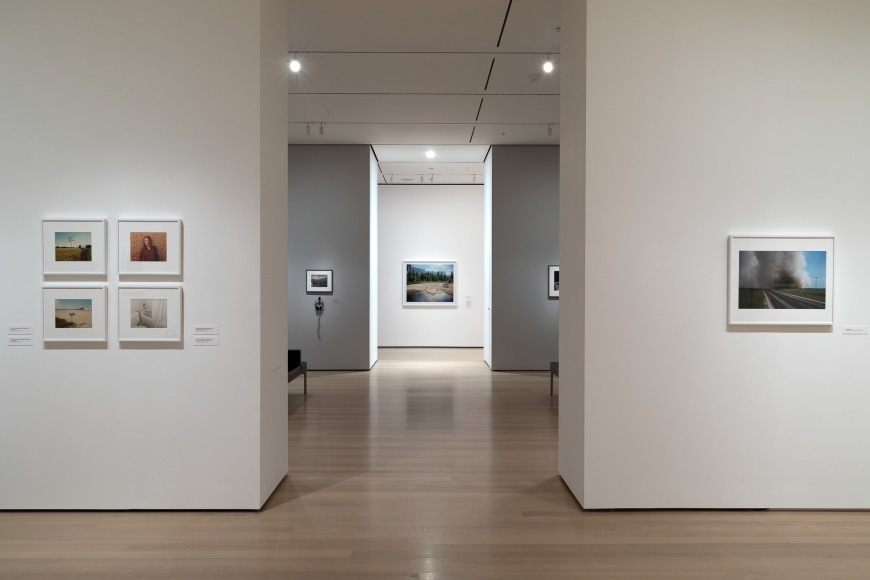 Installation view of Stephen Shore. The Museum of Modern Art, NY, November 19, 2017 – May 28, 2018.