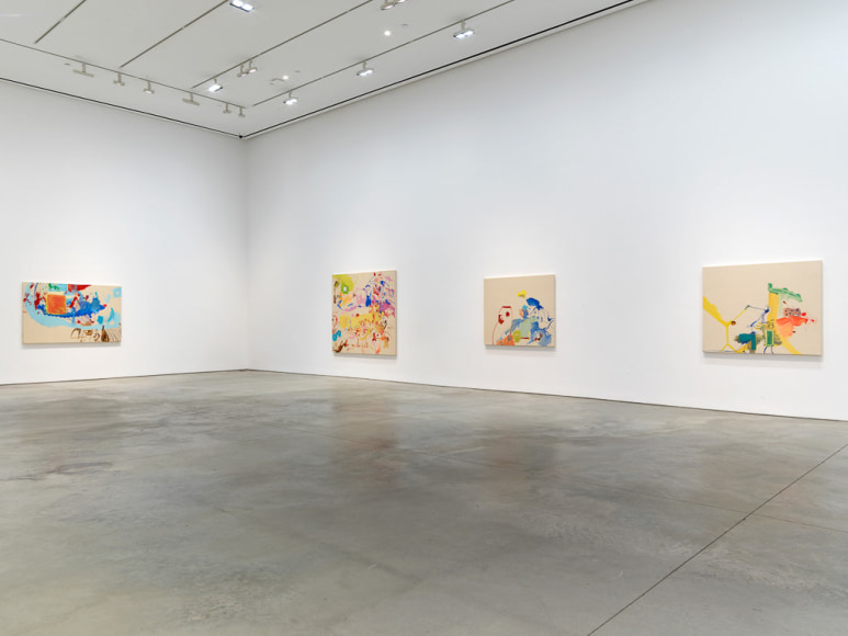 Sue Williams, Installation view: 303 Gallery, 2017