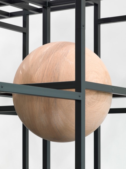 Installation view: Alicja Kwade, LinienLand, Haus Konstruktiv, Zurich, 2018. Photo: Roman M&auml;rz