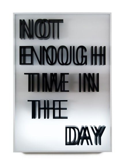 Doug Aitken, NOT ENOUGH TIME IN THE DAY (lightbox), 2013