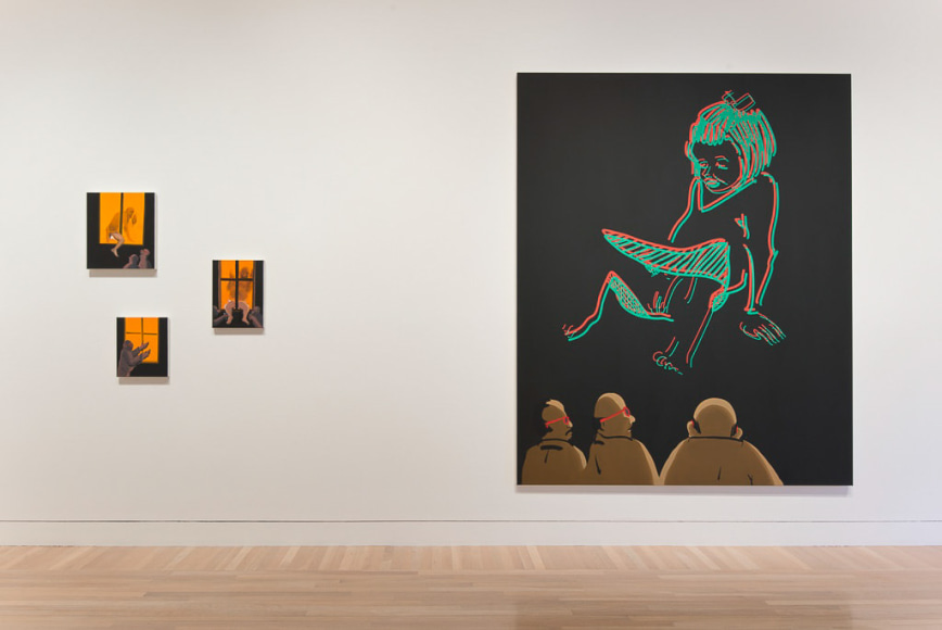 Tala Madani, Installation view: Made in L.A. 2014, Hammer Museum, Los Angeles