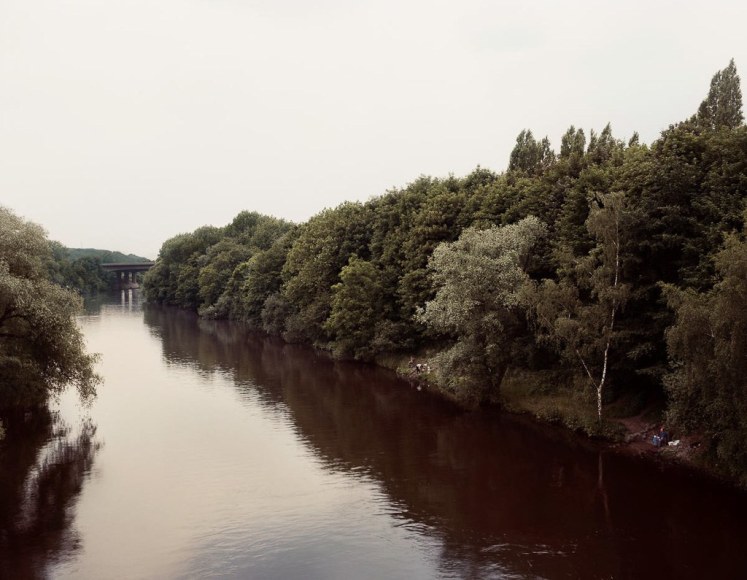 Andreas Gursky, M&uuml;lheim an der Ruhr, Angler, 1989