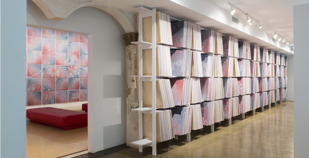 Rob Pruitt, Installation view: The Obama Paintings, 2019, Rebuild Foundation – Stony Island Arts Bank, Chicago, IL
