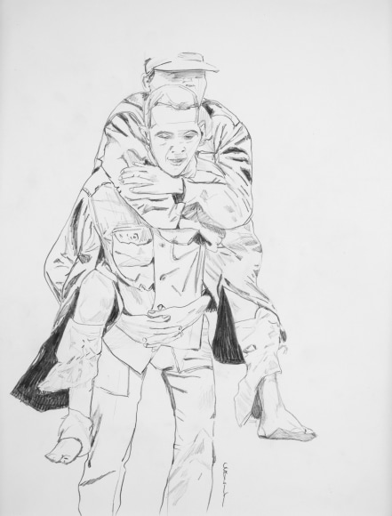 Collier Schorr, Man Carrying Man, 2007