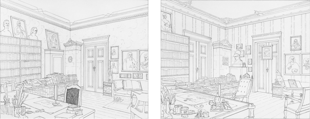 Rodney Graham, Jacob Grimm's Study in Berlin - Wilhelm Grimm's Study in Berlin 1860, 1993