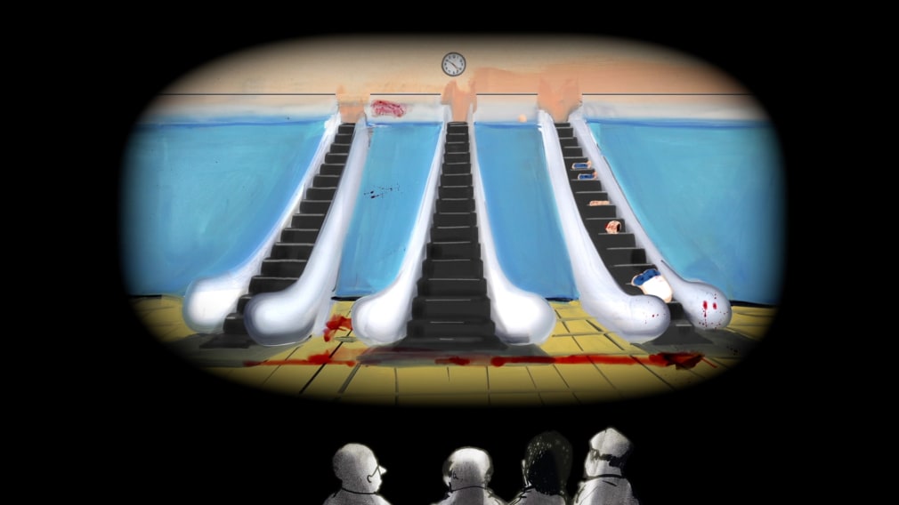 Tala Madani, The Audience, 2018