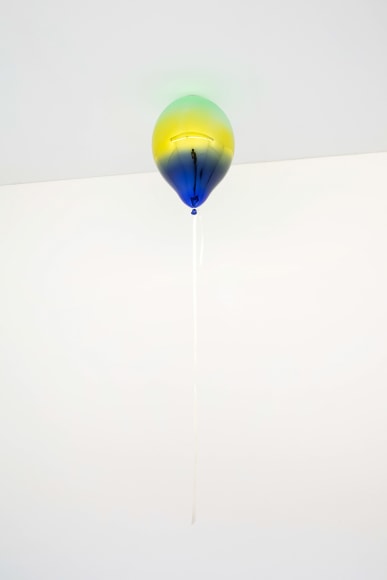 Jeppe Hein, Light Green, Medium Yellow and Dark Blue Mirror Balloon, 2019