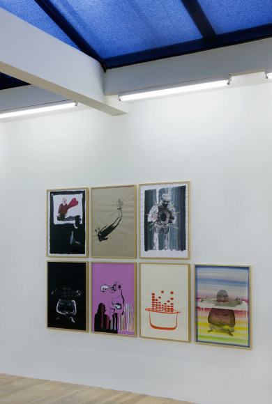 Installation view: Tala Madani: The Jinn, Stedelijk Museum Bureau Amsterdam, 2011