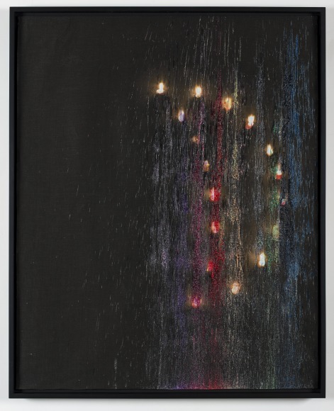 Sam Falls, Untitled (Moon Phase 3, October 2014, Northern Hemisphere) (detail), 2014